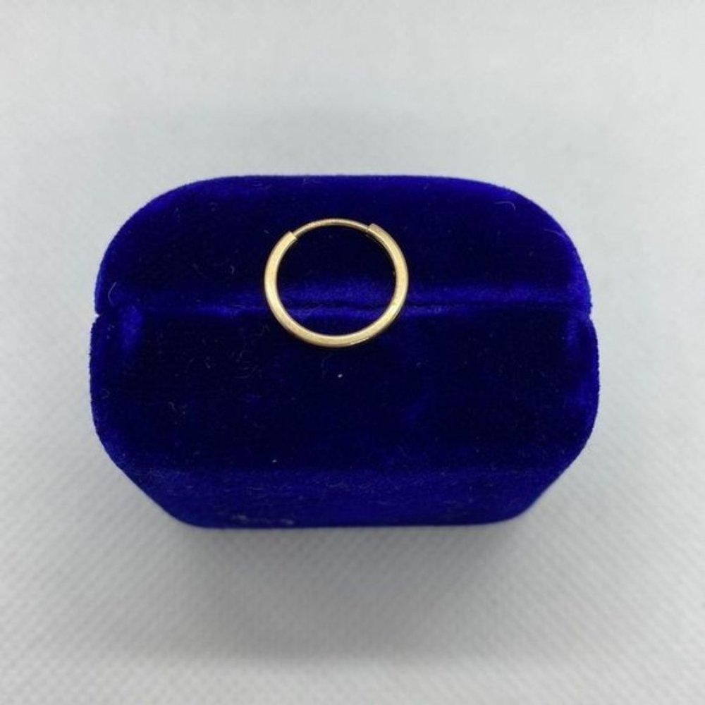 10k Yellow Gold Single Hoop Earring